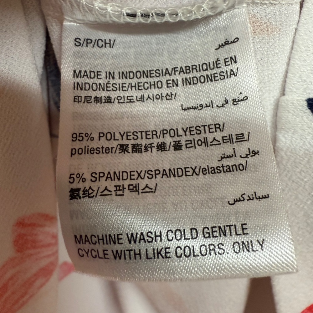 Charter Club Women’s Small Floral Blouse 3/4 Bell Sleeve Stretch - Picture 6 of 9